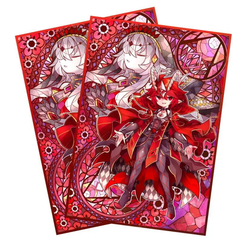 60pcs/set Yu-Gi-Oh! Blazing Cartesia, the Virtuous Flash Card Sleeve Anime Game Collection Card Protective Cover Gift 63*90mm