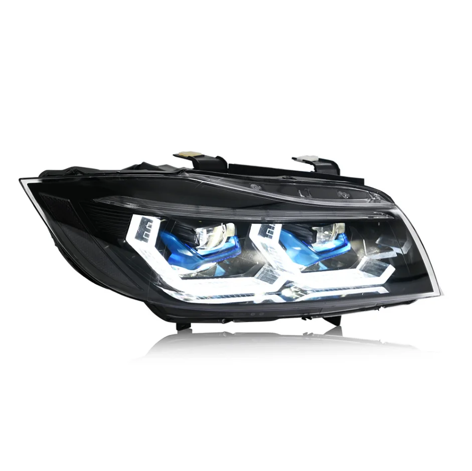 New for  BMX E90/E91 3Series LED Headlight Front Light with H7 Bulb 6000K Daytime Running & Fog Turn Signal Lamp