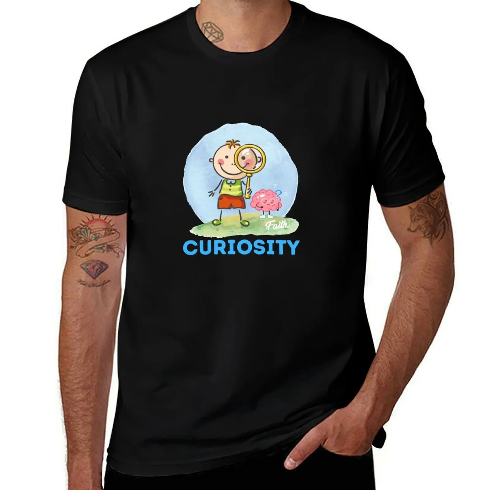 5Cs - Curiosity T-Shirt Big and Tall Loose Fit T-Shirt