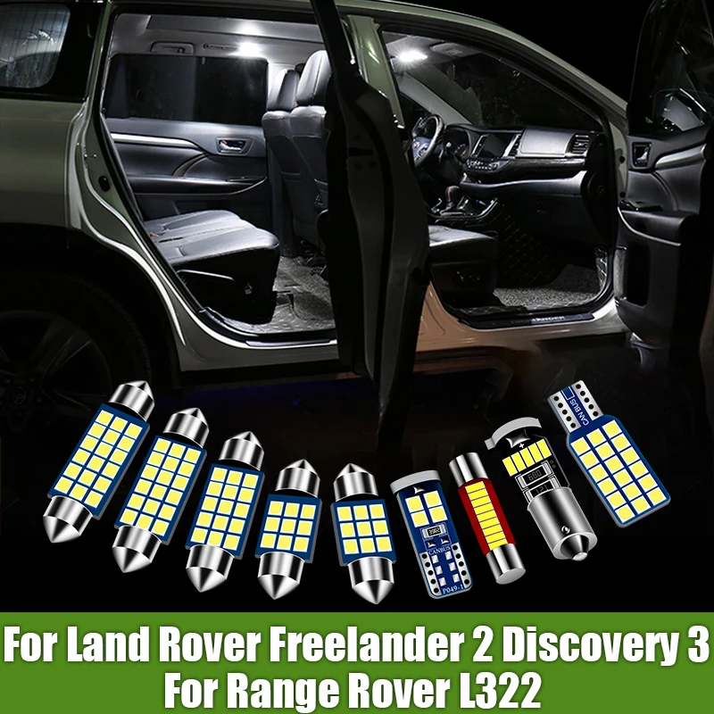 

For Land Rover Freelander 2 Discovery 3 Range Rover L322 ​Car Interior LED Vanity Mirror light Trunk Lamp Decoration Accessories