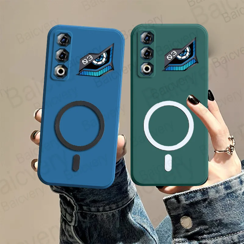 Капасы для ZTE Nubia Neo 3 GT 5G Z2465N, красочный матовый защитный чехол с магнитной наклейкой Капасы для ZTE Nubia Neo 3 GT 5G Z2465N, красочный матовый защитный чехол с магнитной наклейкой