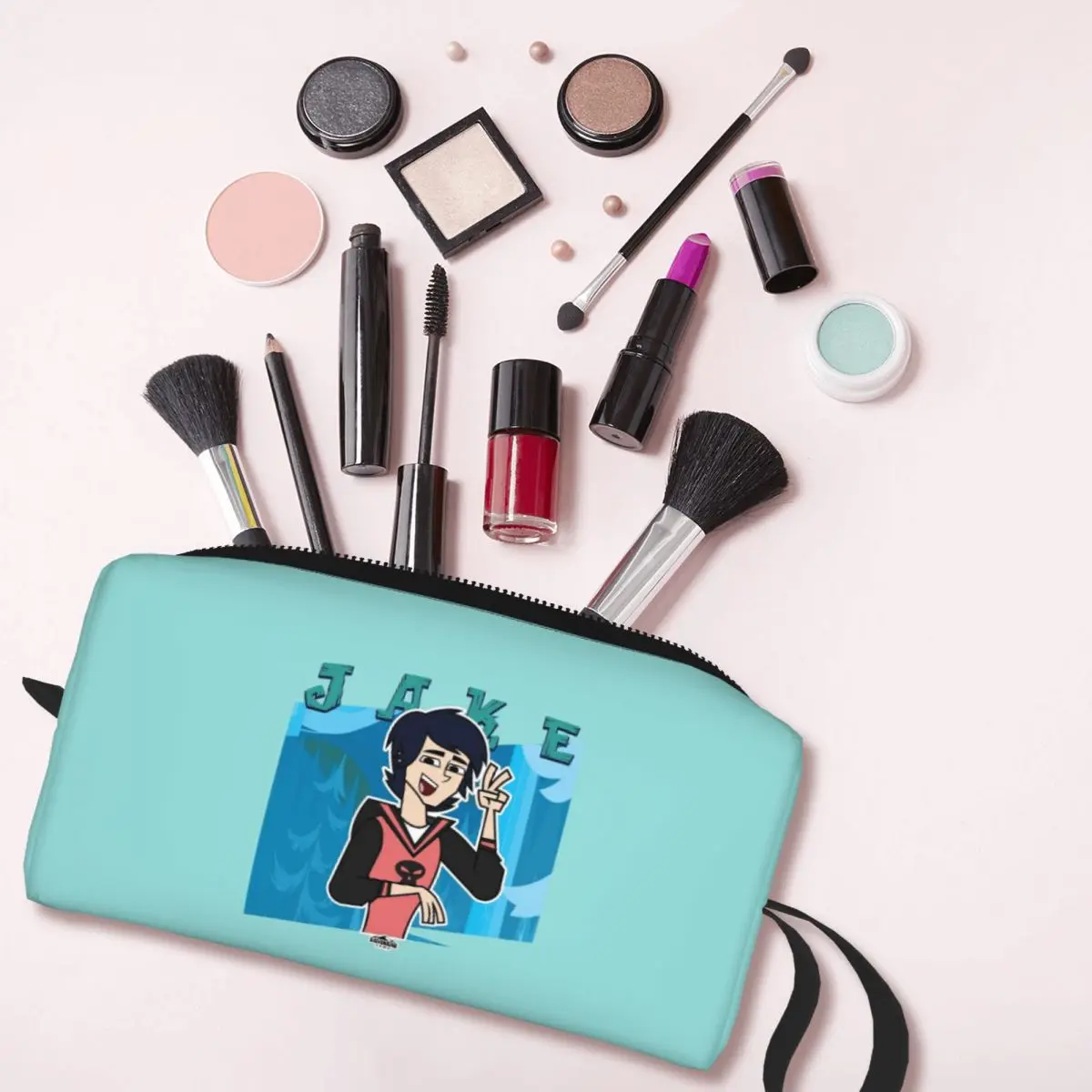 Adventure Camp Jake Makeup Bag Cosmetic Organizer Toiletry Cosmetic Bag for Women Beauty Travel Pencil Case