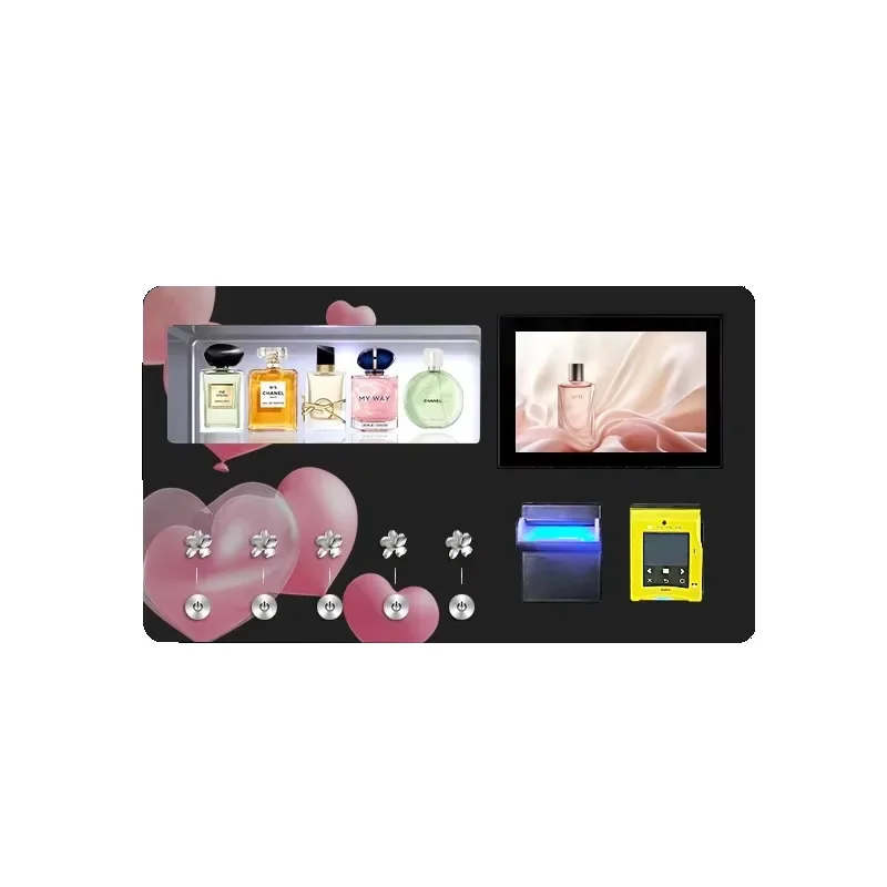 2026 New Automated Perfume Sprayer Vending Machine with Credit Card Payment DIY Refillable Fragrance Dispenser Customized