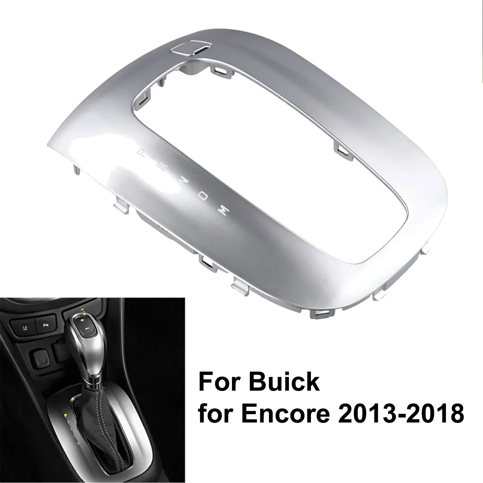 /Silver /ABS /Center Gear For Shifter Cover Surrounding For Bezel Trim For Buick For Encore 2013-2018 For Opel For Mokka 2013