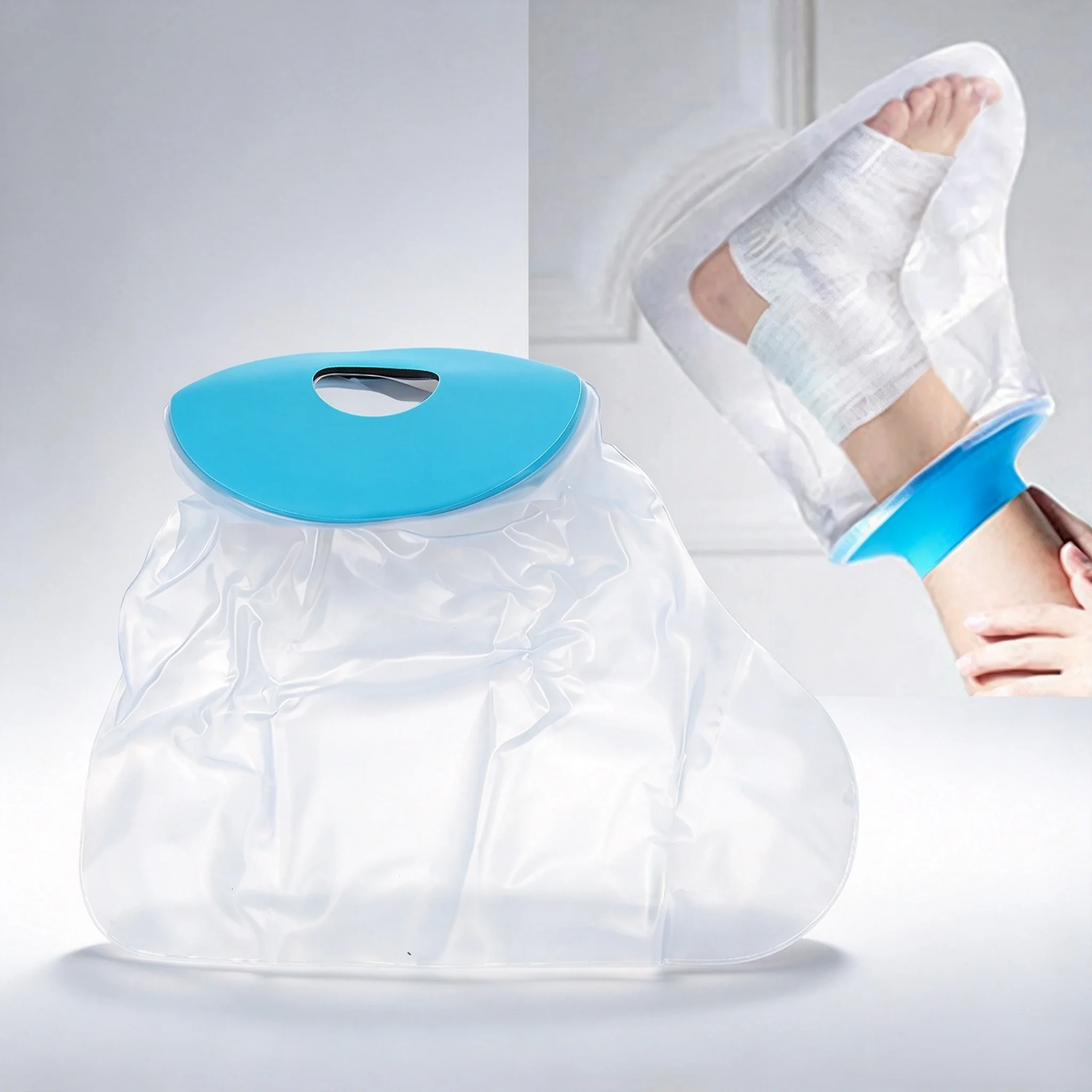 Lightweight Waterproof Cover For Shower Adult Cast Protector Cast Cover Bath Foot Case Watertight Shower Boot Reusable Hang Loop