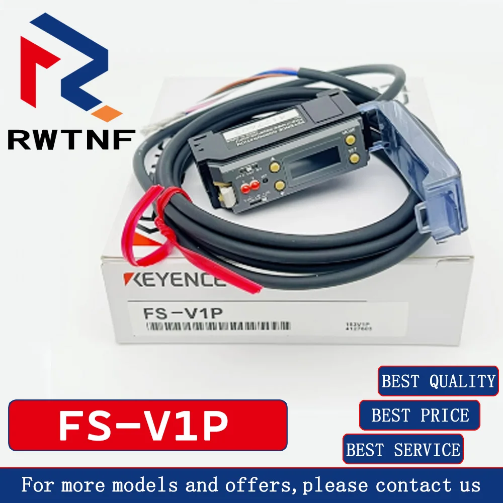 KEYENCE FS-V1P asli terbaru penguat sensor serat optik sistem mode tunggal KEYENCE, stok gudang