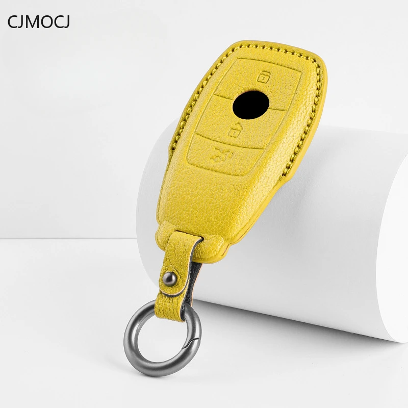 

Key Case for Mercedes-Benz A-Class, B-Class, C-Class, E-Class, GLE, GLC, and GLA - Luxury Key Cover and Protector