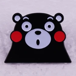 Kumamon Japan Mascot kawaii bear badge cartoon character enamel pin Backpack Hat Bag Decorate
