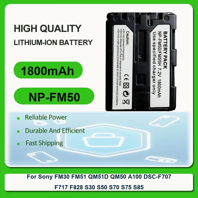 Battery For Sony A9 A7R III A7 ILCE-9 ILCE-7RM3 ILCE-7M3 A6600 A7M3 A7R3 A7RIII A7R4 FM30 FM51 QM51D QM50 A100 DSC-F707 F717 view 4