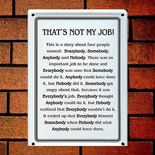 That;s NOT My Job Retro Metal Sign  Wall Decor-aluminum sign
