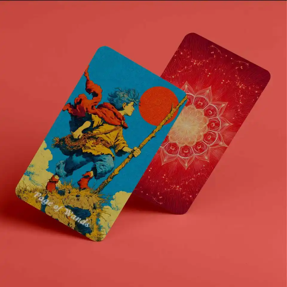 Tarot Cards for Beginners with Guidebook, Summer Blaze Tarot Deck