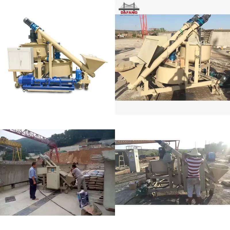 PLC Intelligent Stirring Grouting Pump Equipment for Automatic Weighing and Batching in Bridge Construction