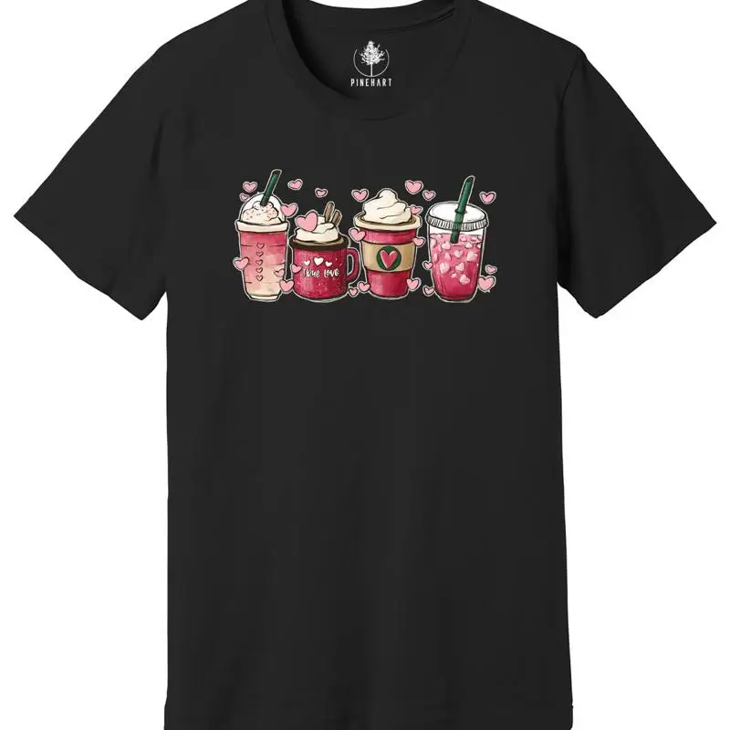 

Valentine Coffee Shirt, Womens Valentines Day Tee, Valentines Day Shirt