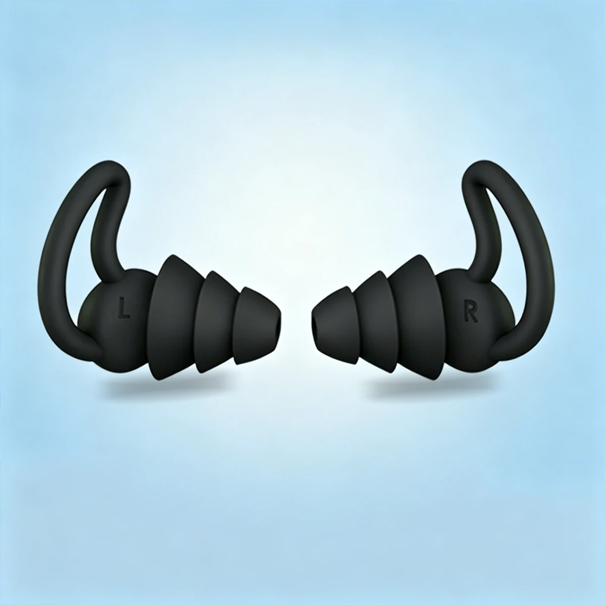 3 Layer Ear Plugs For Sleep Silicone Noise Cancelling Hearing Protection, Soft Reusable Ear Plugs for Sleep