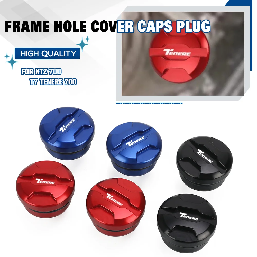 

FOR YAMAHA XTZ 700 TENERE 2019-2020-2021-2022-2023 Motorcycle Frame Hole Cover Caps Plug Accessories Parts TENERE 700 T7 XTZ700