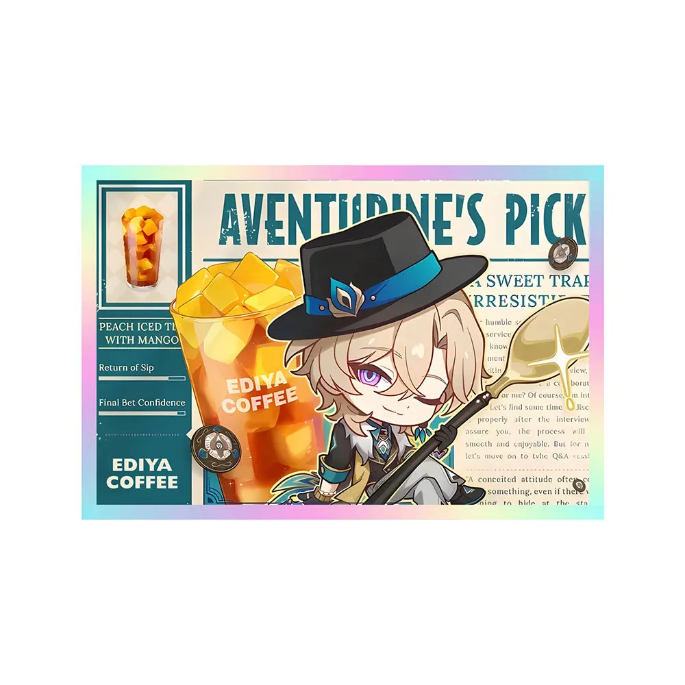 Honkai: Star Rail - مفصل قهوة Ediya - مجموعة زينة أكريليك محلية الصنع ذات علامة تجارية، سلاسل مفاتيح، شارات - مثالية للهدايا #4