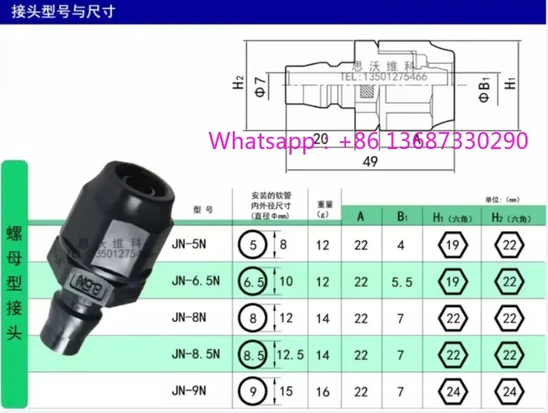 5Pcs Quick Plug Sel…