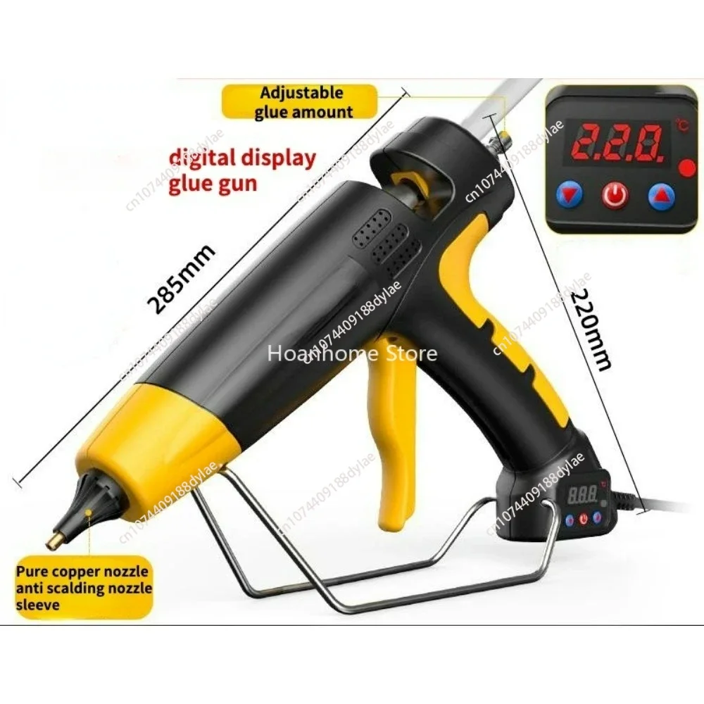 Copper Nozzle 11 Mm Glue Sticks Industrial Tools Silicone Gun Professional Hot Melt Glue Gun Digital Adjustable Temperature