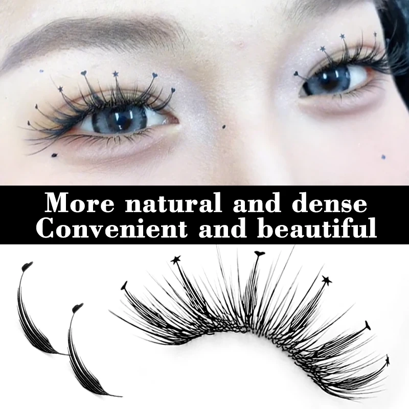 Winky Beauty – faux cils en flocons Super fins, Ultra naturels et volumineux, 3D bouclés, préfabriqués, sans grappes