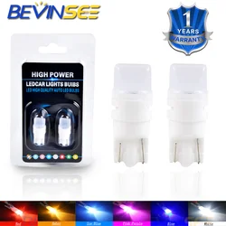 2pcs T10 LED Bulbs Car Interior Reading Dome Lights License Plate Light Auto Parking Signal Lamp 3000K 6000K 8500K W5W LED Bulbs