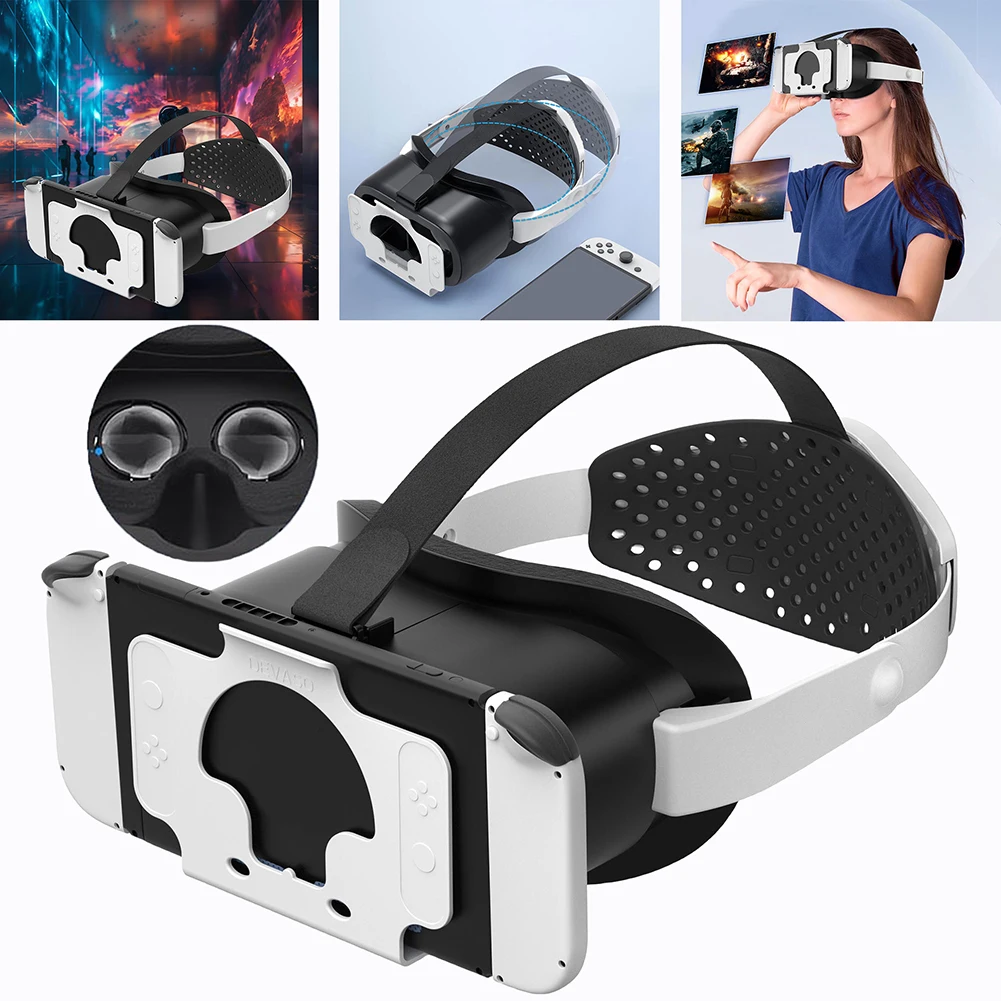 

Гарнитура VR Гарнитура виртуальной реальности с регулируемыми HD-линзами Гарнитура VR Очки для коммутатора и переключателя OLED