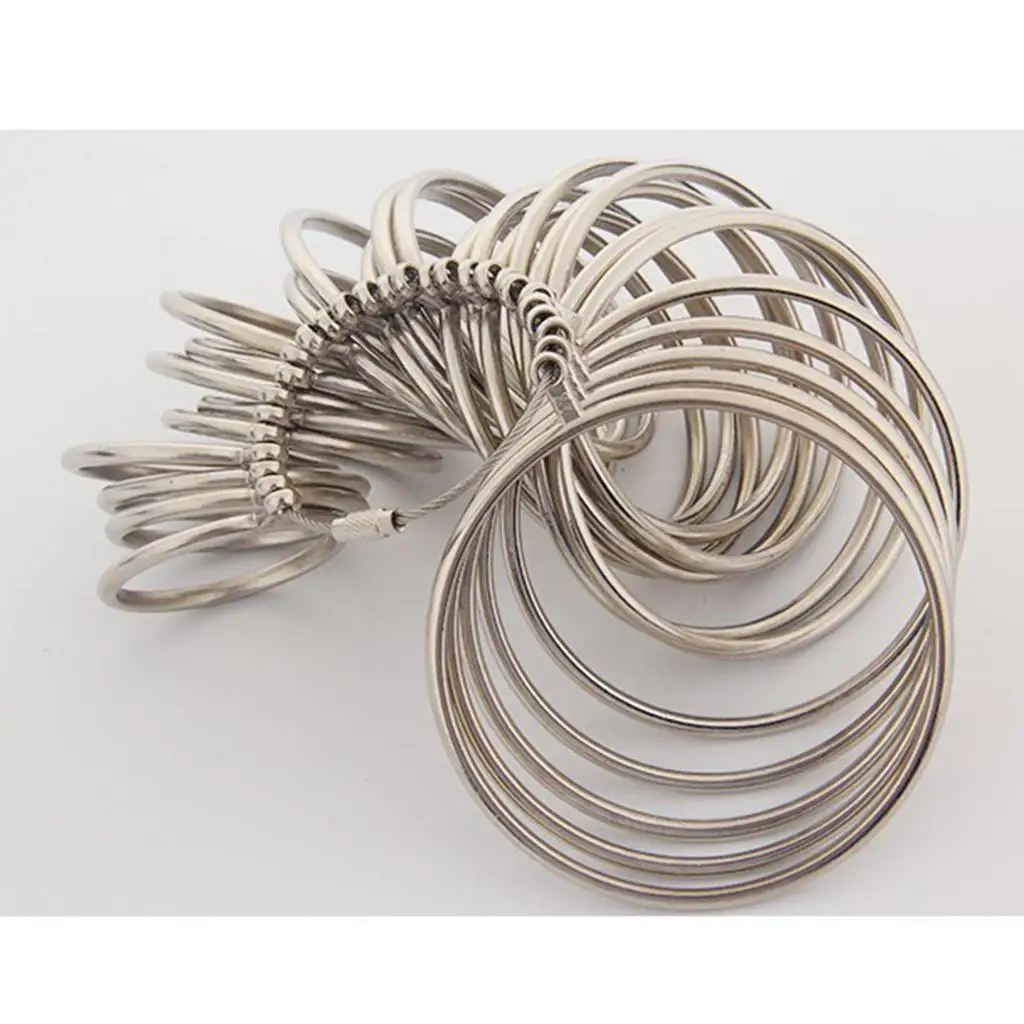 Compact Bangle Bracelet Gauge Metal Jewelry Tool Kit Ring Size Measurement Device for Bracelet Making Accessories