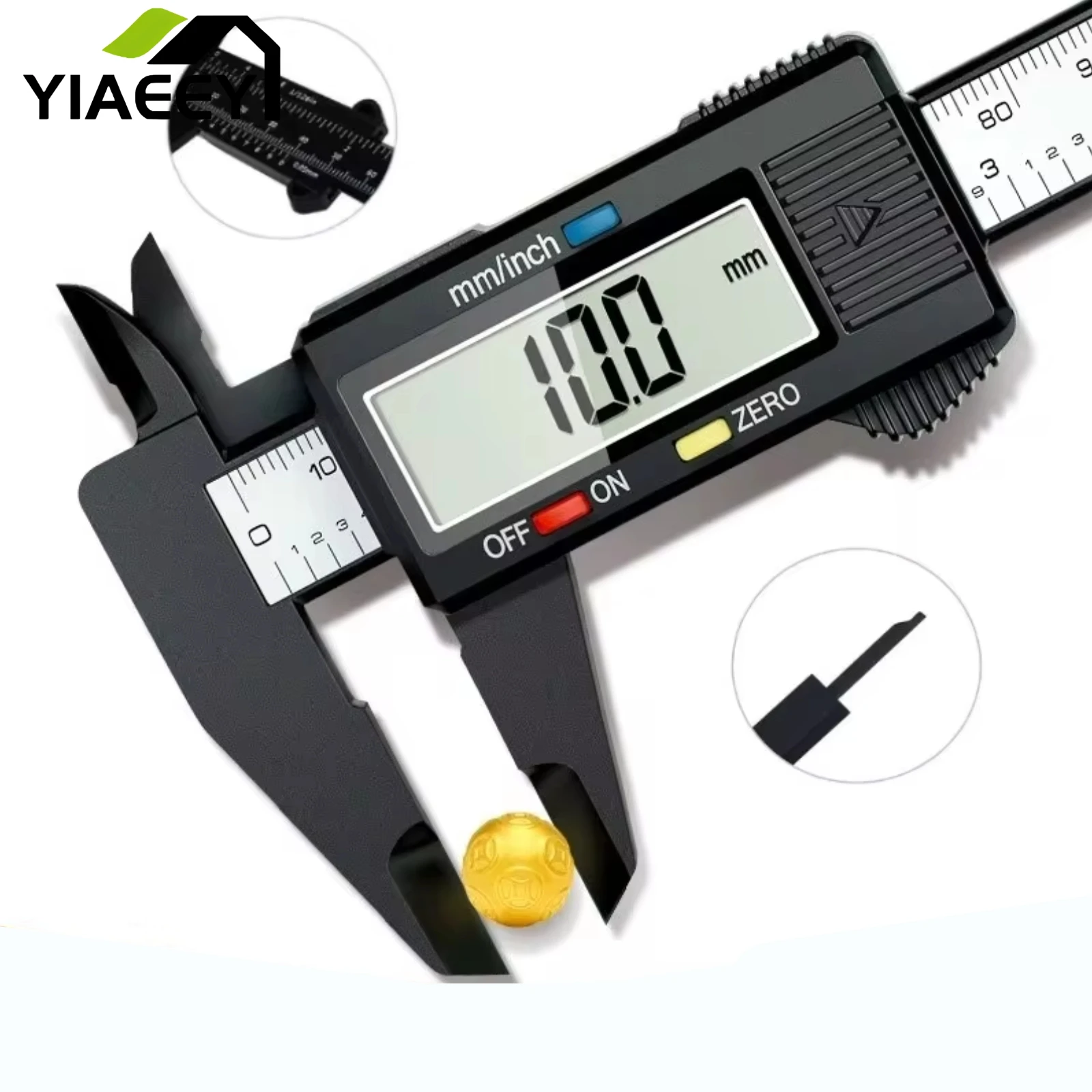 Calibro a corsoio in plastica 1PC calibro con Display digitale Mini testo pinza da gioco righello a corsoio per studenti da 0 a 100mm strumento di misurazione da 150mm