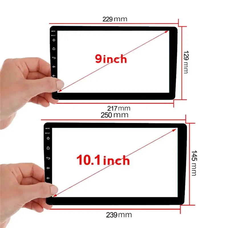 M46K-9 Inch Radio Stereo DVD Touch Screen For TEYES CC2 CC3 Car Digitizer DVD Touch Full LCD Screen Replacement Parts