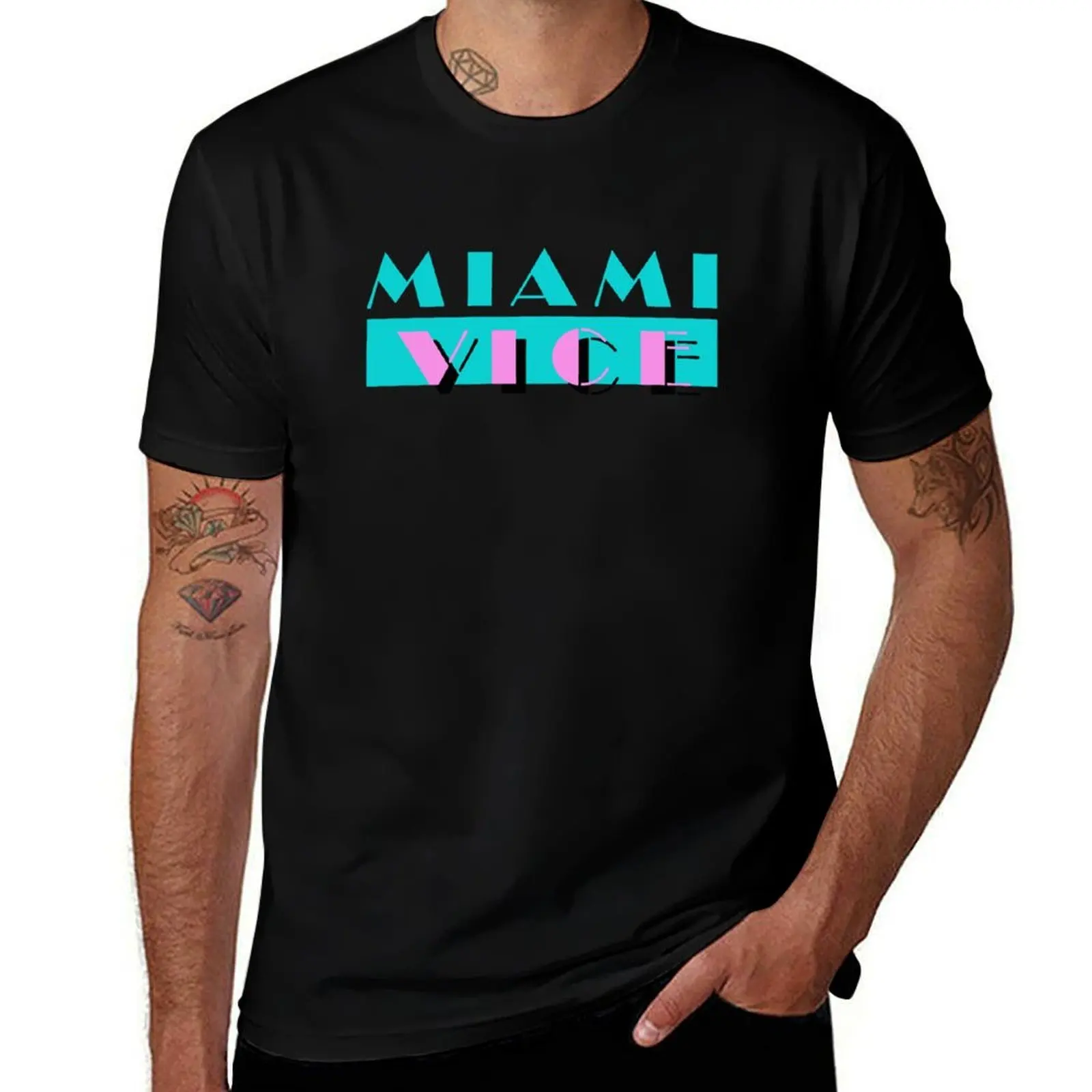 

Miami police series 80s retro T-Shirt basketball graphic tees tshirts personalised topping mens designer clothes