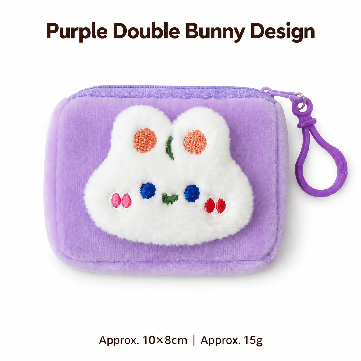 Plush Coin Purse Lightweight Cute Cartoon Pouch Cartoon Coin Purse Soft Earphone Pouch For Daily Carry Handbag Cards