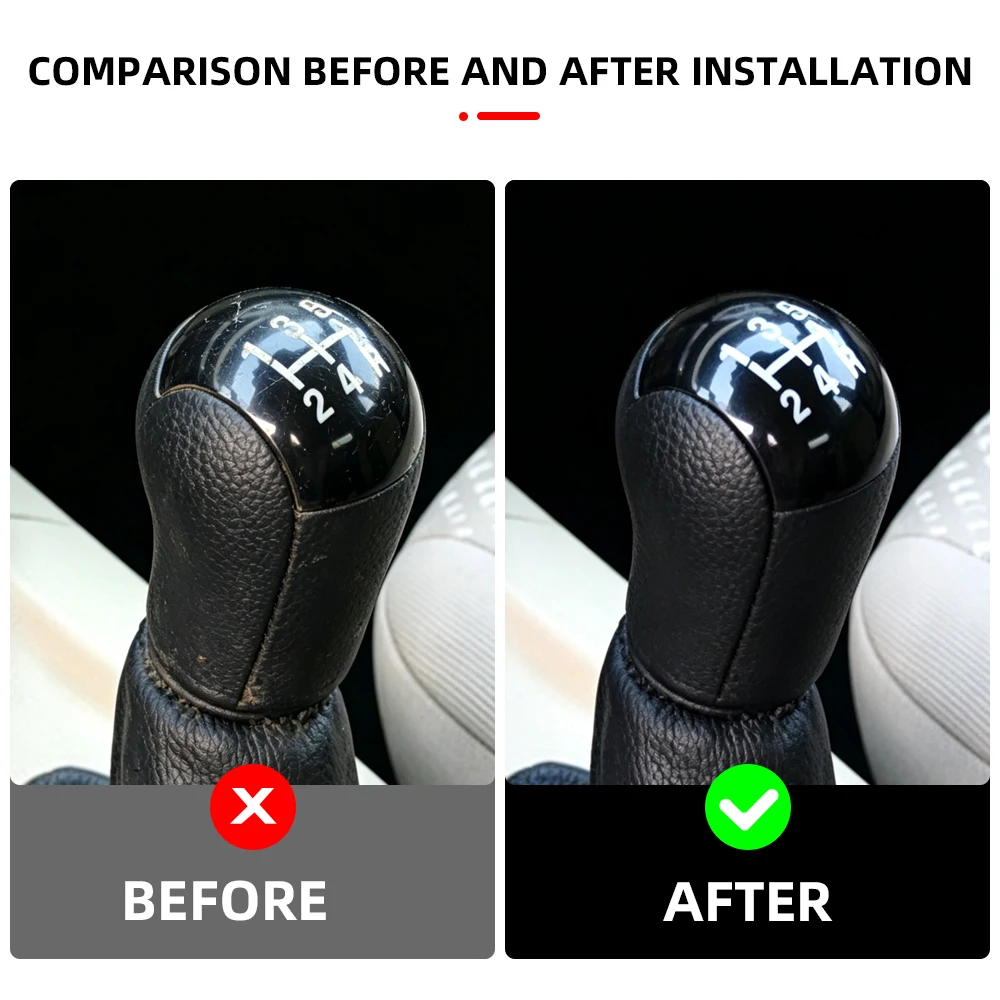 Car 5Speed Manual Gear Shift Knob for Ford Focus MK2 Mondeo MK2 2004‑2010 2011 Interior Replacement Shifter Handle Accessories