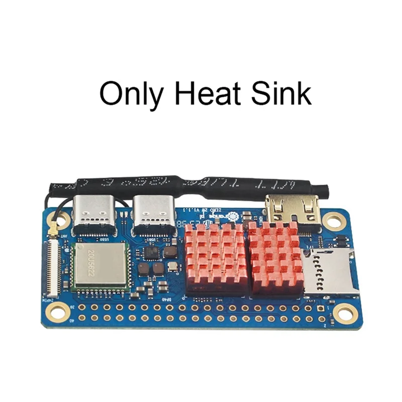 Classic-For Orangepi Orange Pi Zero 2W Pure Copper Heat Sink For Orangepi CPU Motherboard Cooling Multi-Functional Heat Sinks Du