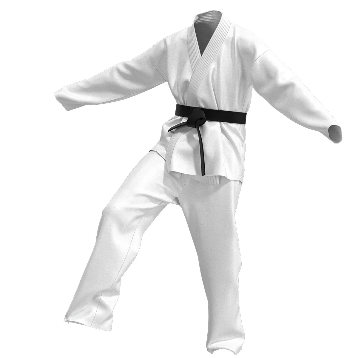 Karate Kids KOF Cobra Cosplay Costume Black/White Kimono Uniform with Headband Anime Halloween Party Tracksuit for Kids & Adults view 6