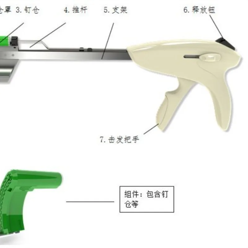 Disposable Curved Stapler Curved Sutures Gastrointestinal Stapler Gastrointestinal Stapler