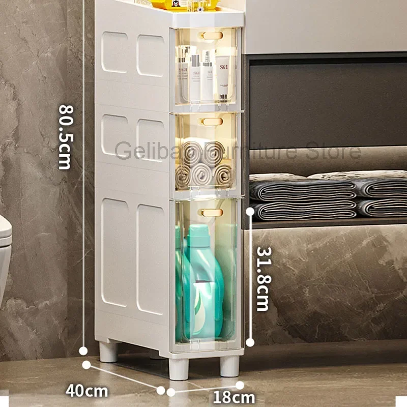 

Display Dressers Bathroom Cabinet Storage Organizer Shelves Floor Cabinet Partitions Slim Small Archivadores Trendy Furniture