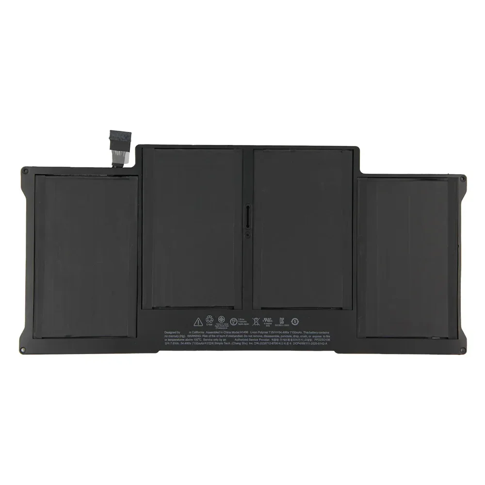 Replacement Battery A1496 For MacBook Air 13'' A1466 A1495 A1369 A1405 A1406 A1377 High Quality Batteries With Tools 7150mAh