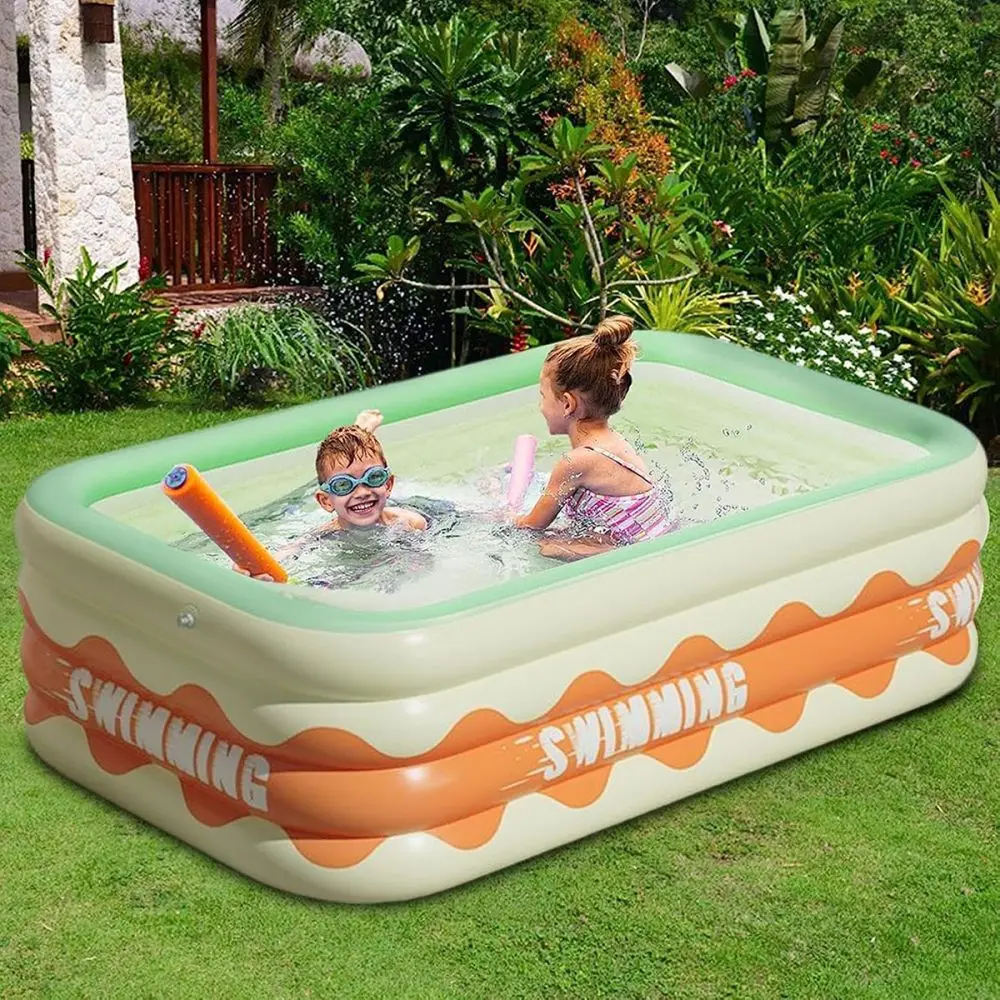 Piscine d'extérieur gonflable portable à motif de dessin animé, jeu d'eau UNIS issant pour l'été, jeu pour parents et enfants