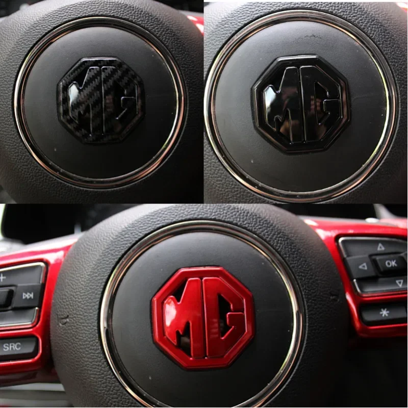 For MG ABS Car Stickers 6 ZS MG3 5 7 TF ZR ZS ES HS EZS morris 3 GS Emblem Car Steering Wheel Badge Decals Auto Accessories