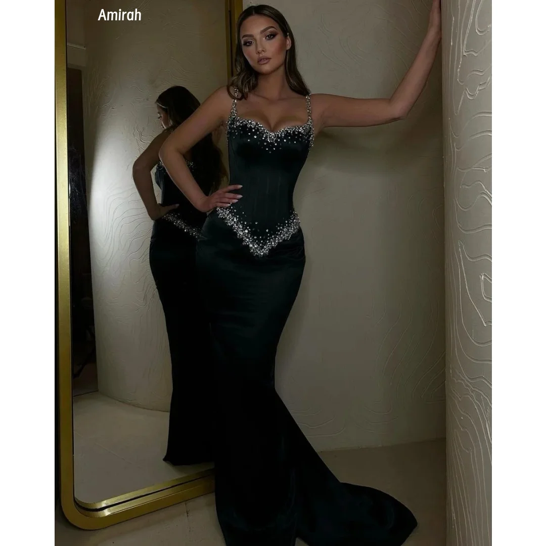 

Amirah Partial Sequins Wedding Dress Evening Dresses Woman Elegant Party Dresses for Women Luxury Custom Made Long Fish Tail