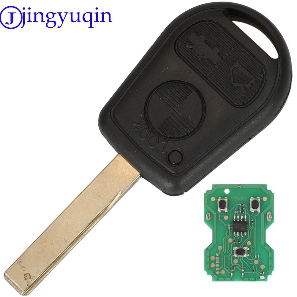 jingyuqin Remote Car Key 315/433 Mhz ID44 Chip For BMW Z3 E31 E32 E34 E36 E38 E39 E46 Control Key HU92 HU58 BLADE