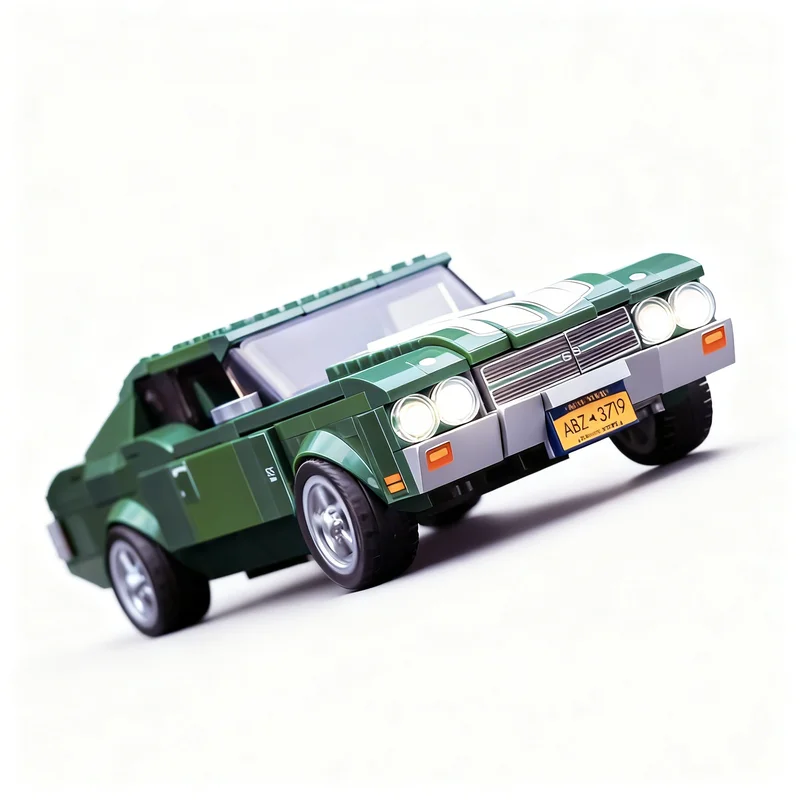 372pcs MOC City Champions Chevroletes Chevelle SS John Wick Model Building Blocks Christmas Gift Toys Architecture Brick Craft
