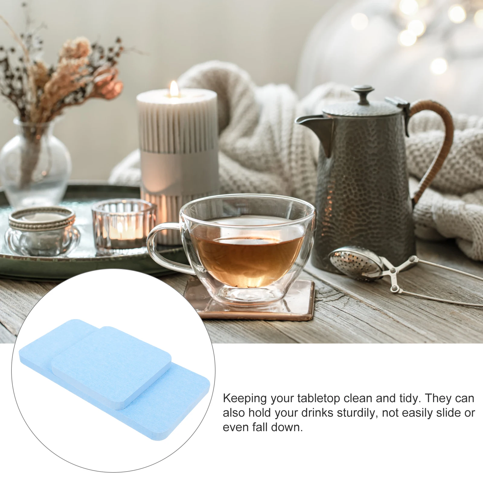 

4 Pcs Blue Diatom Mud Coaster 8x8cm 16x8cm Absorbent Soap Holder Bathroom Mats Water Drink Coasters Drying Toothbrush St