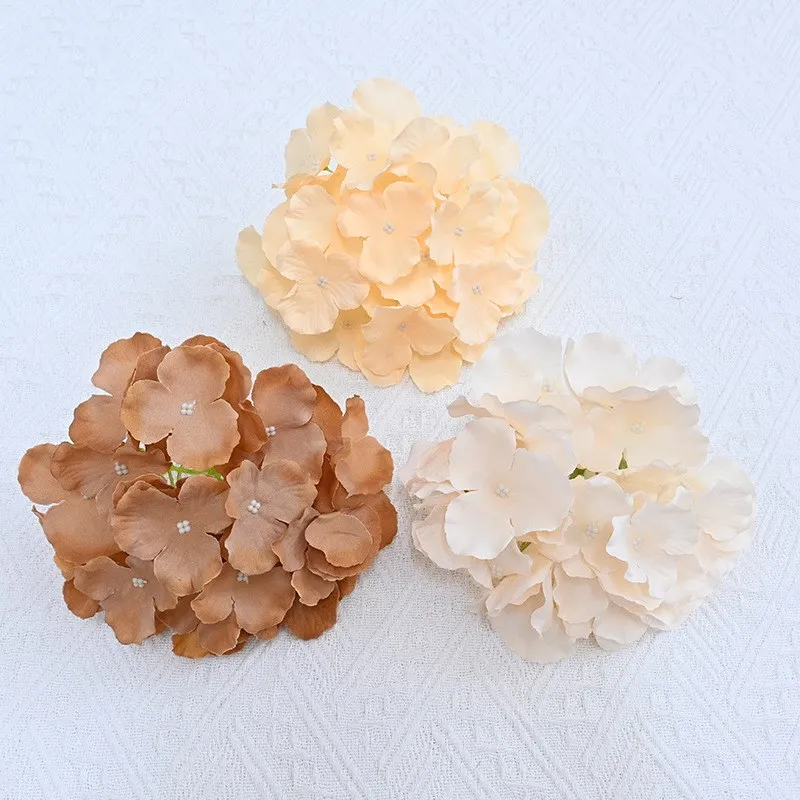 Artificial Hydrangea Heads 10 Pieces Wedding Flower Arrangements Floor Flower Arrangements Home Wedding Centerpieces