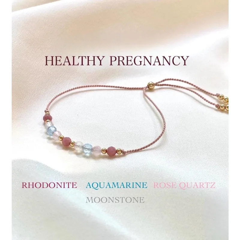Crystal bracelets for pregnancy, gifts for baby welcome parties, and jewelry for expectant mothers
