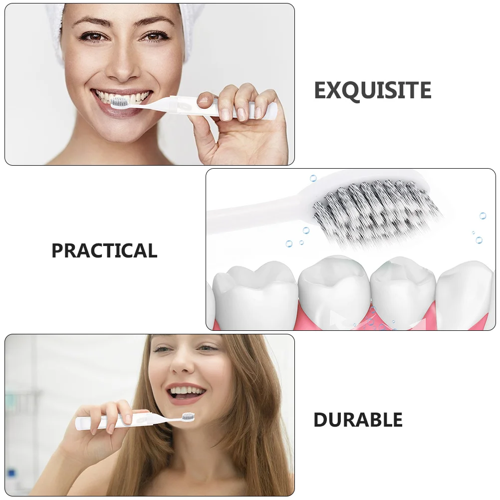 

2pcs Portable Toothbrush Set Foldable Travel al Care PCTG Teeth Cleaners for Kids Adults Soft Bristles Case Included