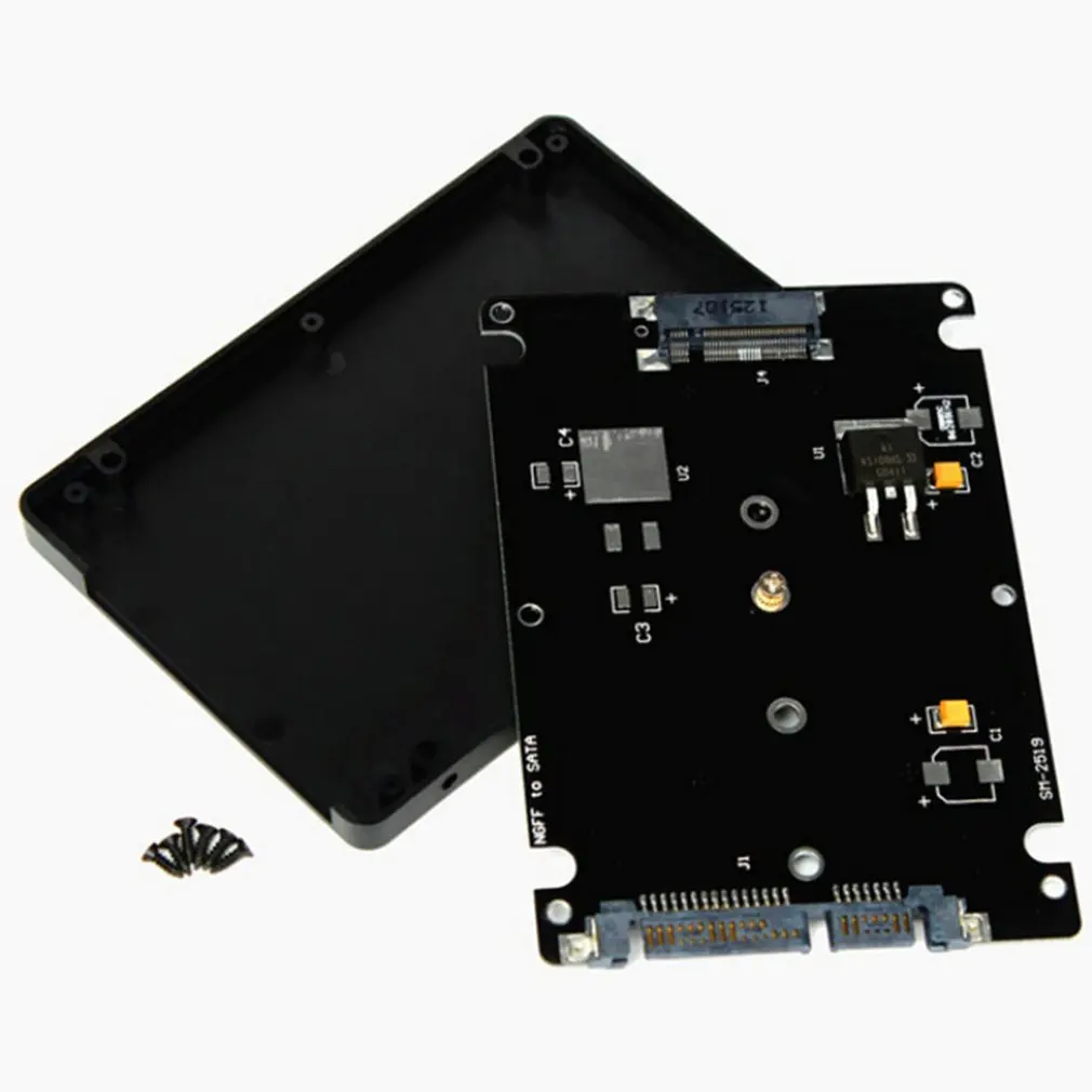 M.2 NGFF (SATA) SSD to 2.5 inch SATA Adapter Card 8mm Thickness Enclosure IO M.2 SATA SSD Adapter To Desktop/Notebook Computer