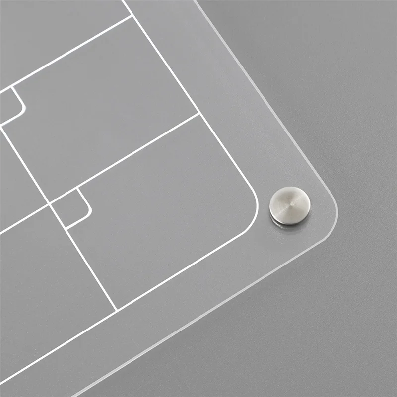 Professional 2PCS 9Inx13in Clear Acrylic Magnetic For Fridge,Clear Board Dry Erase Fridge For Reusable Planner With Dry Erase Ma