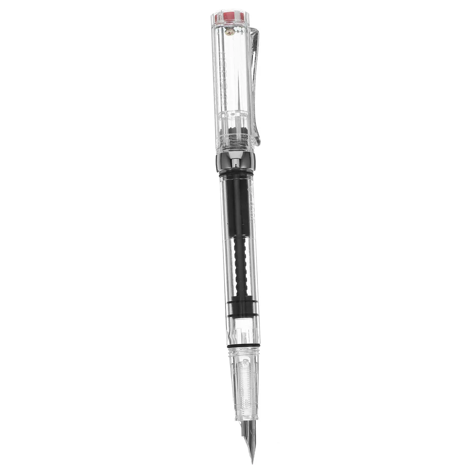

Transparent Fountain Pen Moderate Size Comfortable Hold Lightweight Portable for Calligraphy Writing Signing Greeting Cards