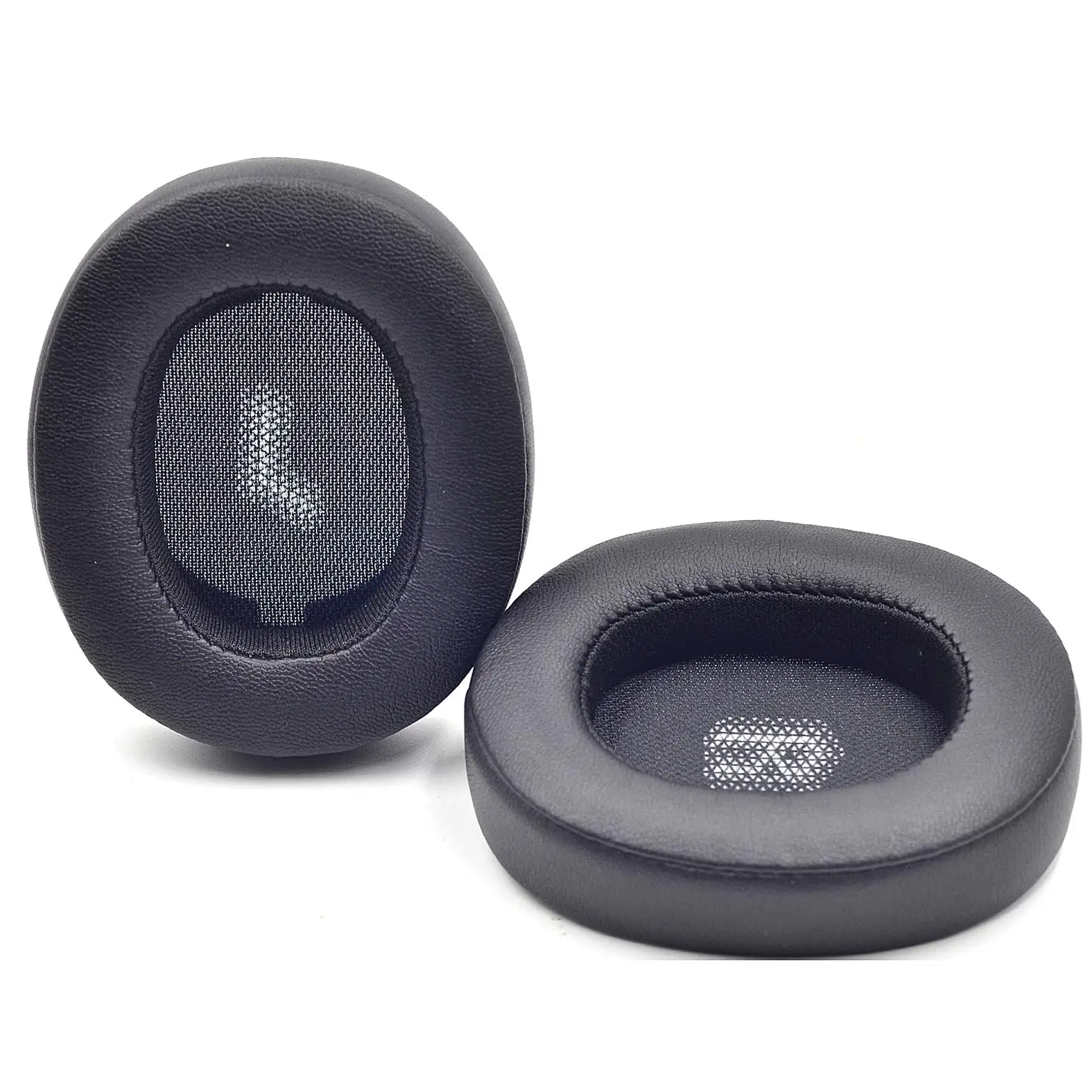 Replacement Memory Foam & Protein Leather Ear Cushion Pads Cover for JBL E55 E55BT Over-Ear Headphones ONLY (Black)