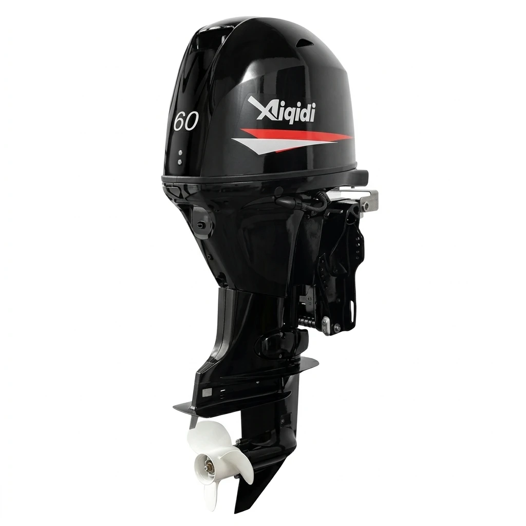 AIQIDI F60 60HP 4-Stroke 4-Cylinder EFI Outboard Motor 996cc Remote Control with Power Trim & Tilt Boat Engine